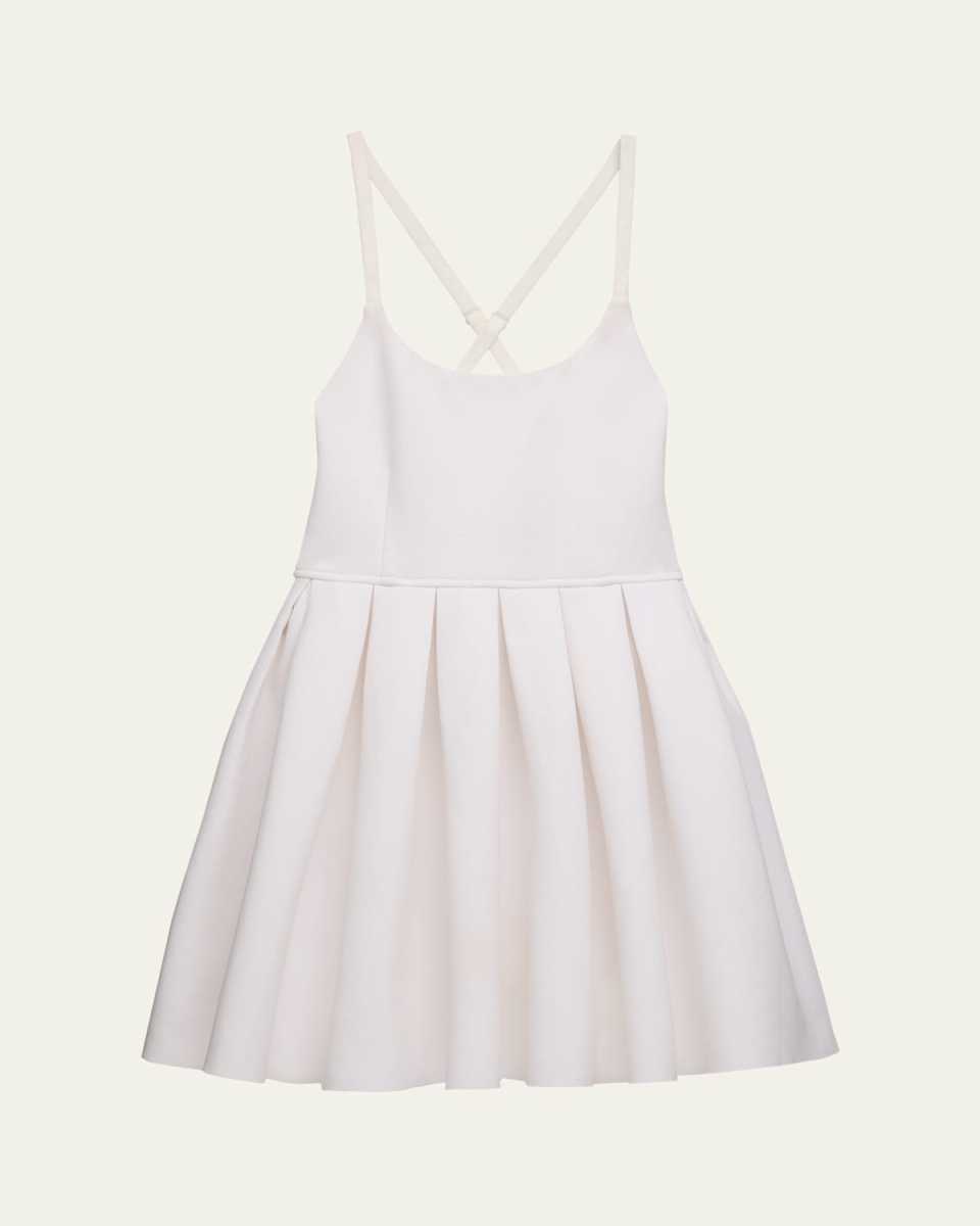 Girl's Tween Sarah Cross-Back Pleated Dress, Size S-XL