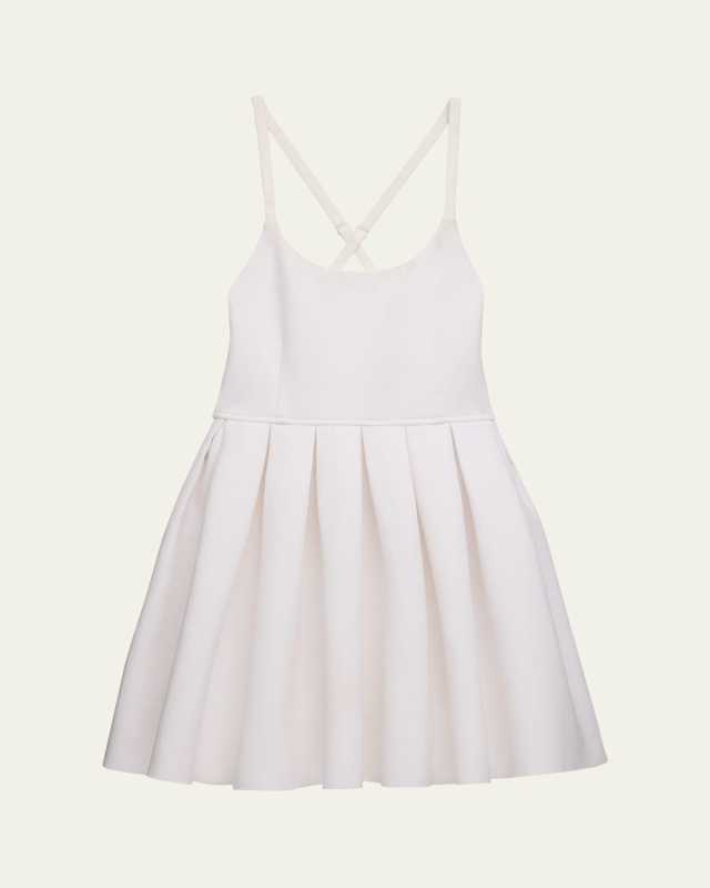 Girl's Tween Sarah Cross-Back Pleated Dress, Size S-XL
