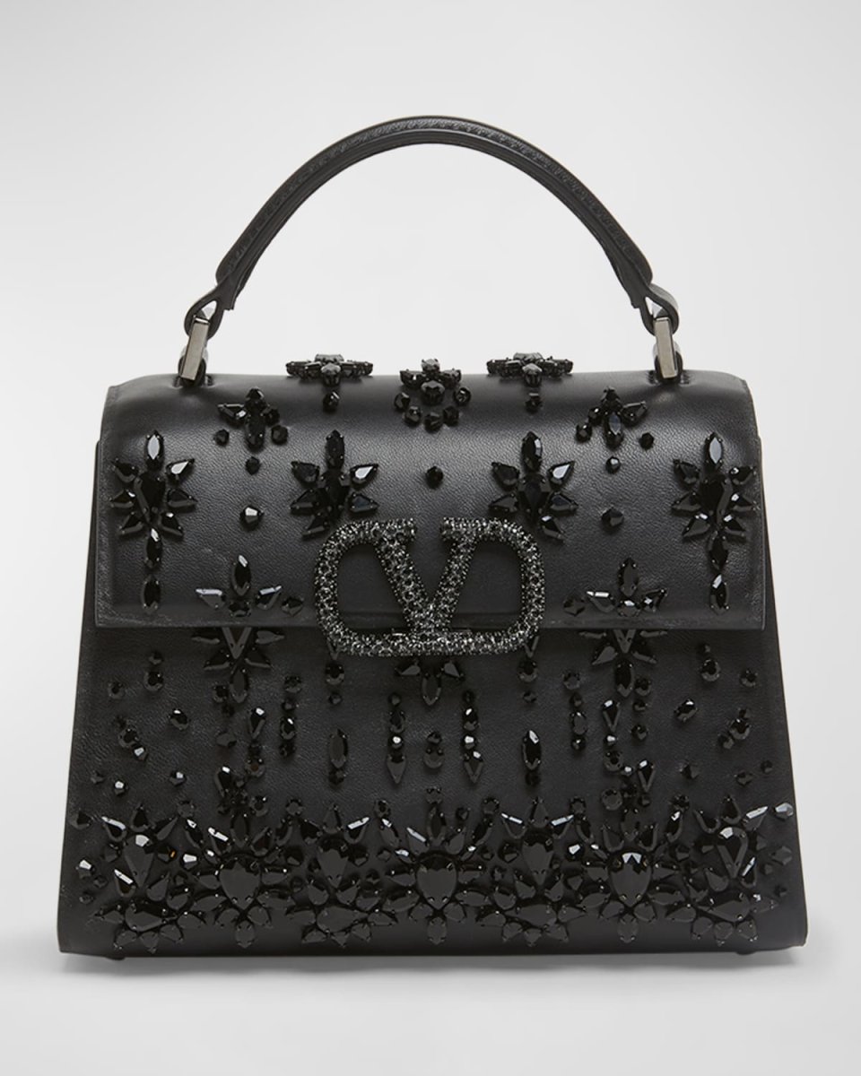 Vsling Mini Rhinestone Top-Handle Bag