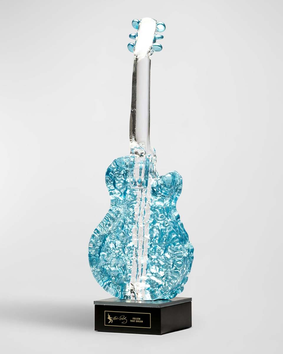 "Elvis Presley: Follow That Dream" Limited Edition Crystal Guitar by Kjell Engman
