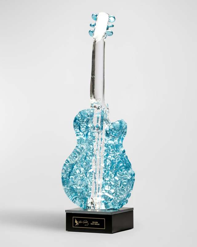 "Elvis Presley: Follow That Dream" Limited Edition Crystal Guitar by Kjell Engman