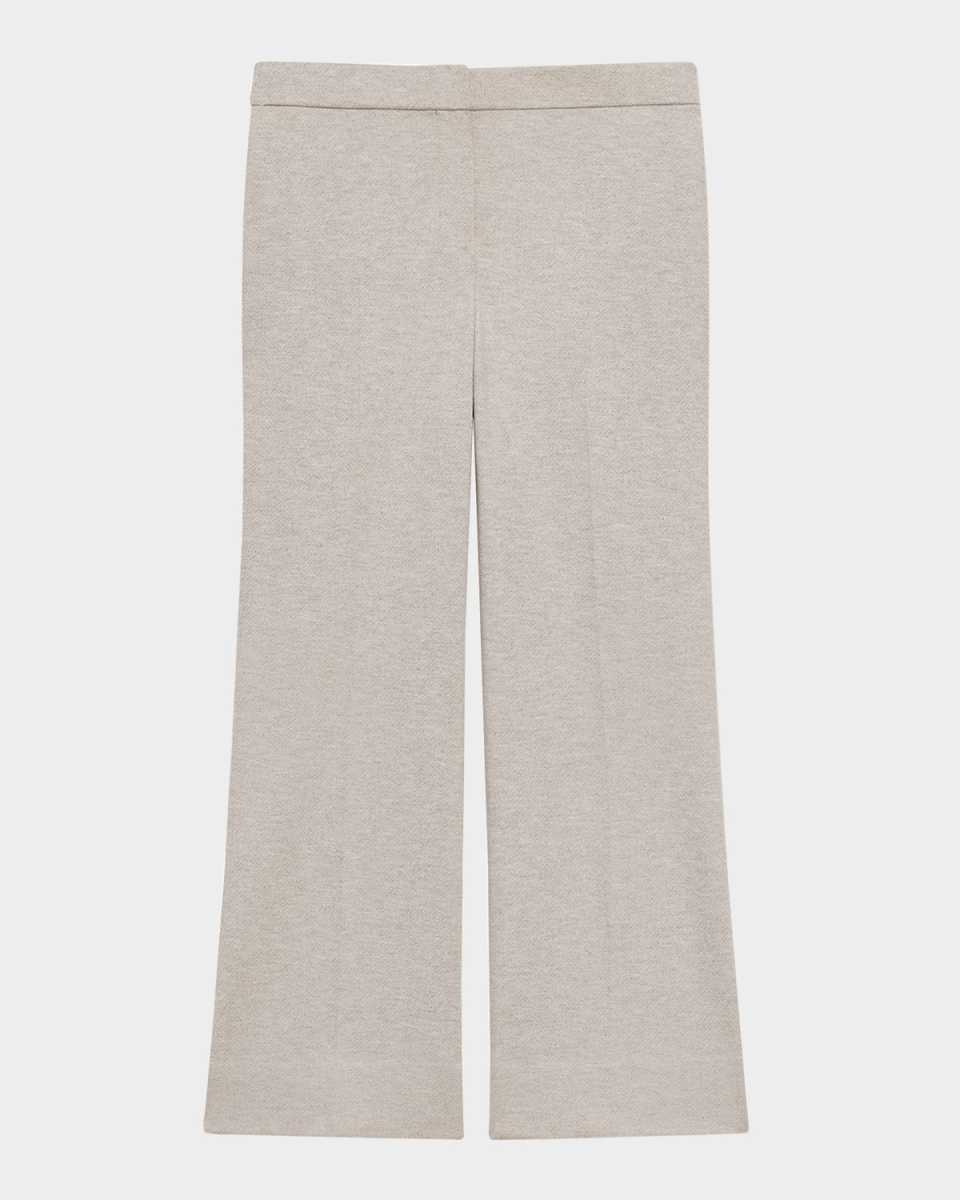 Herringbone Knit Cropped Pants