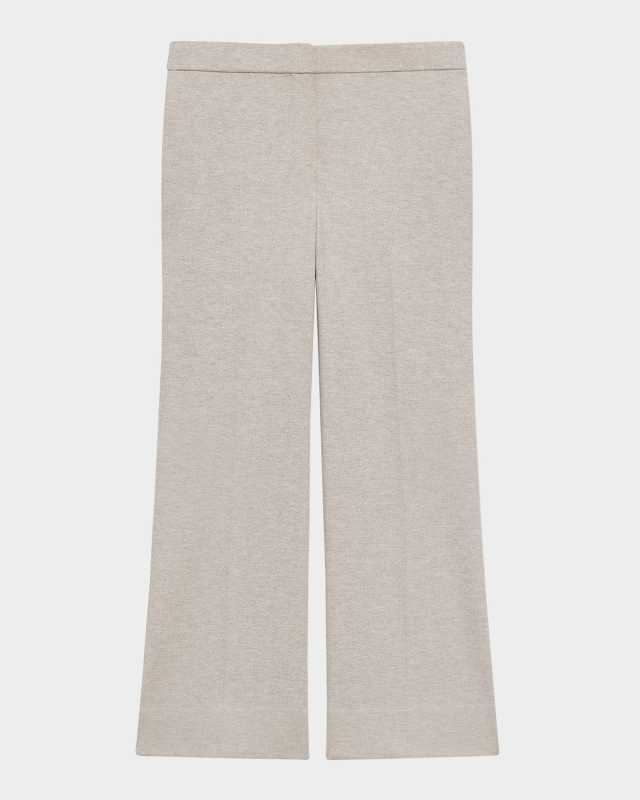 Herringbone Knit Cropped Pants