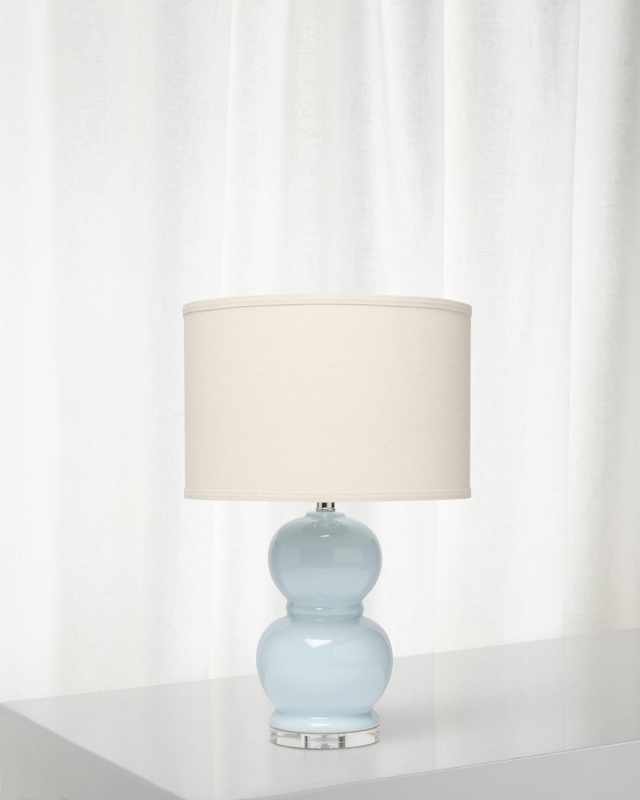Bubble Ceramic Table Lamp, Starlight Blue