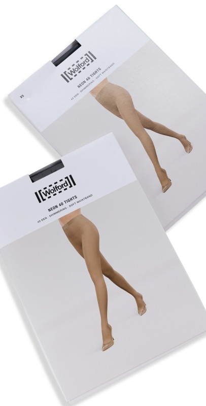 Wolford 14994 Neon 40 Tights Duo Pack Black