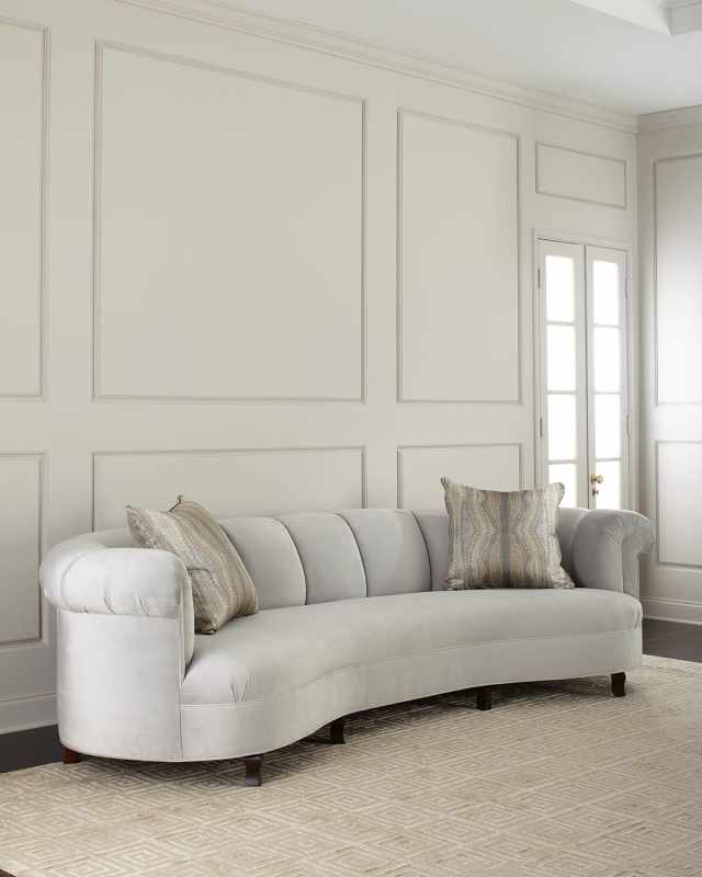 Audrey Channel Tufted Sofa 123"