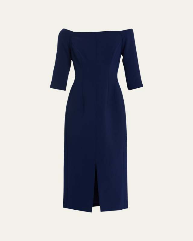 Off-Shoulder Midi Dress