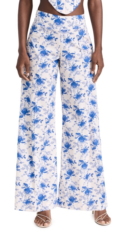 The Lulo Project Nayarit Pants Blue Lace
