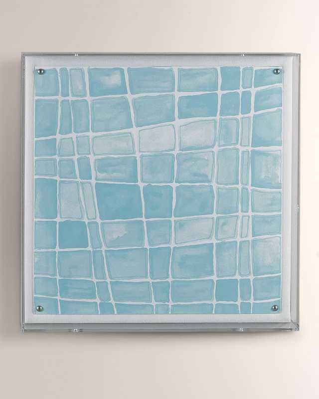 Aquamarine Squares Wall Art