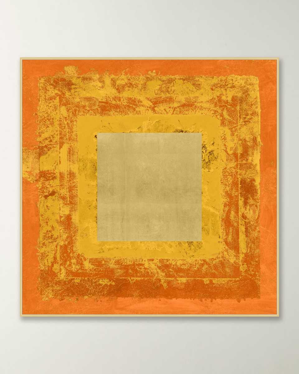 "Flaming Construction 1" Framed Giclee