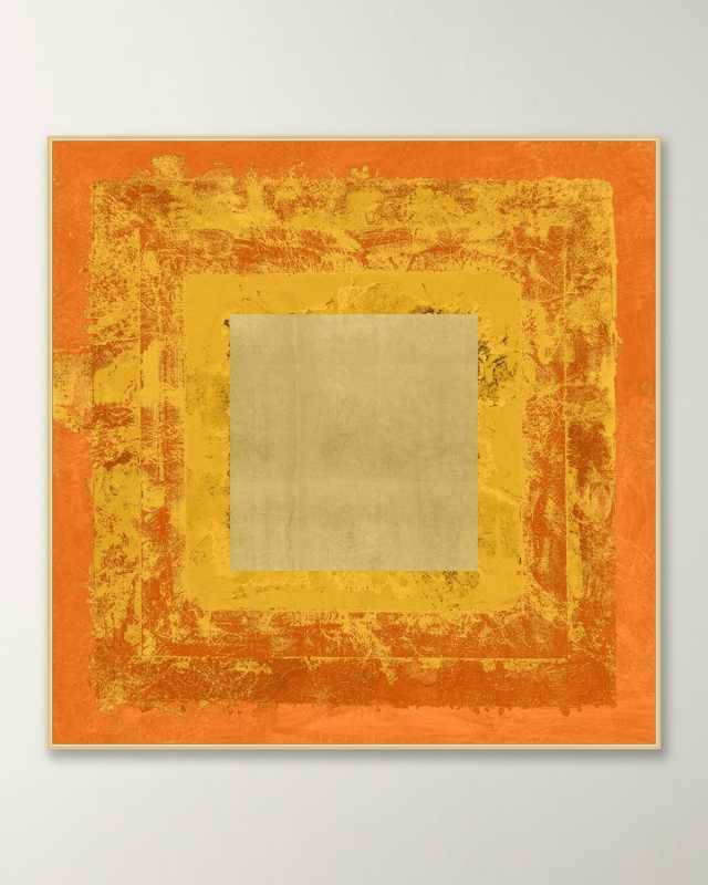 "Flaming Construction 1" Framed Giclee