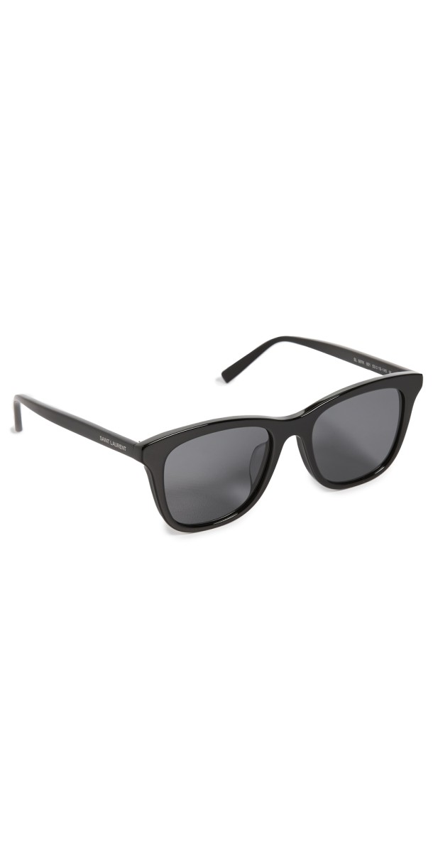 Saint Laurent 587 New Classic Square Sunglasses Black-Black-Black