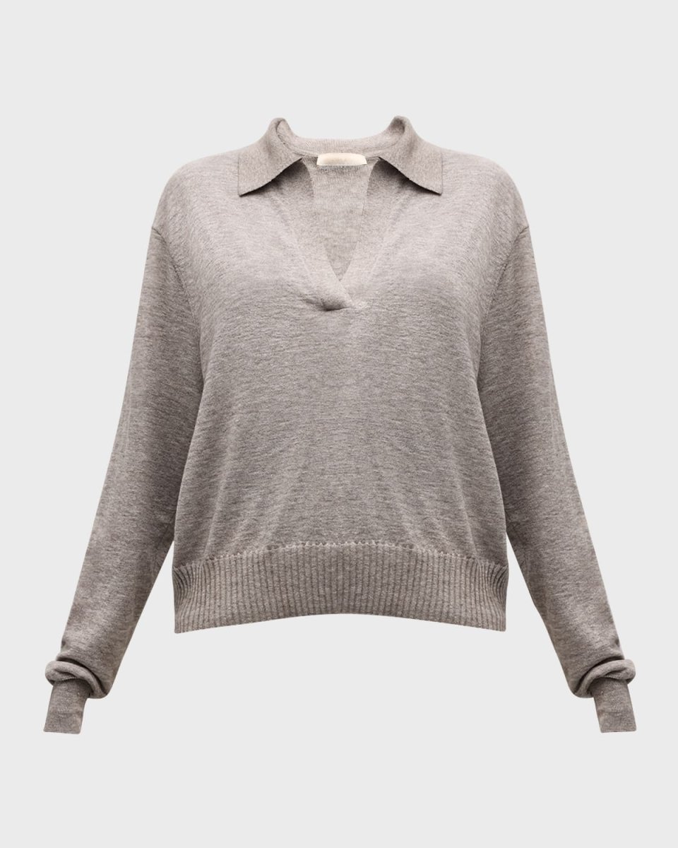 Dixie Heathered V-Neck Sweat