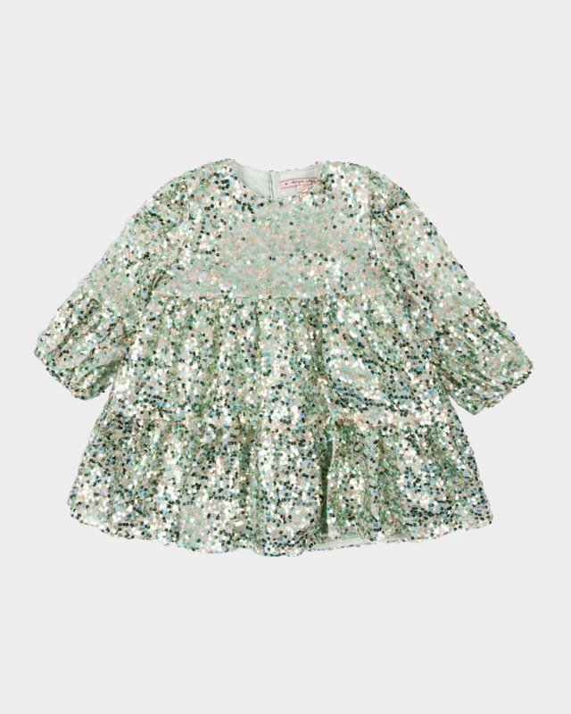Girl's Lila Sequin Dress, Size 18M-10
