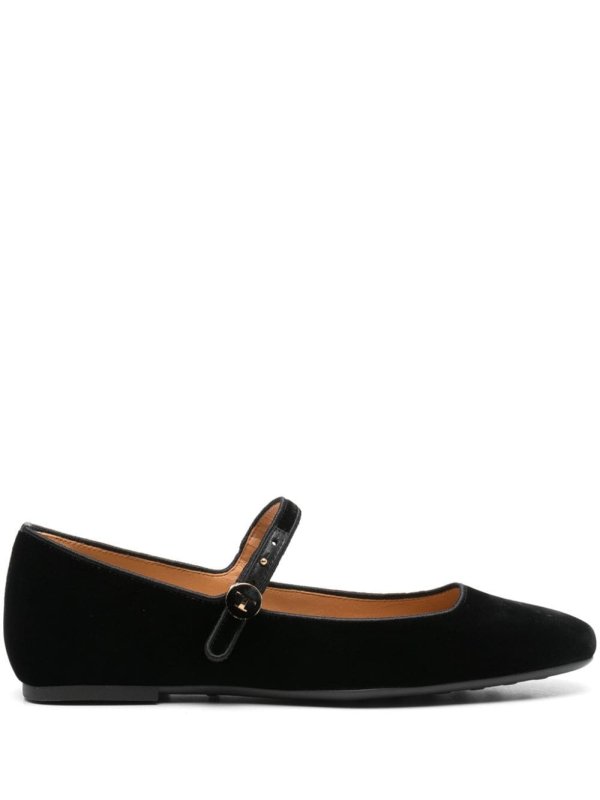 velvet ballerina shoes