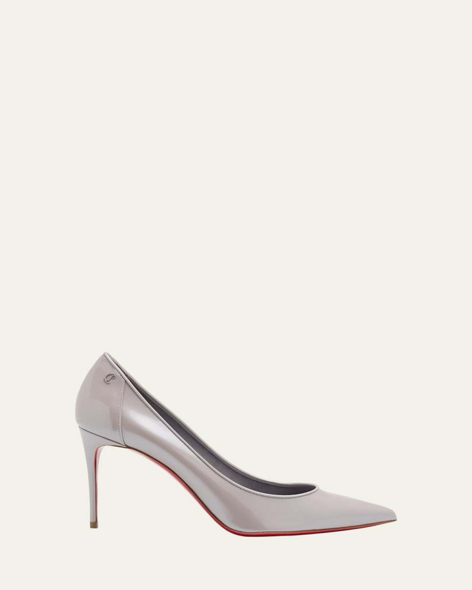 Sporty Kate Leather Red Sole Pumps