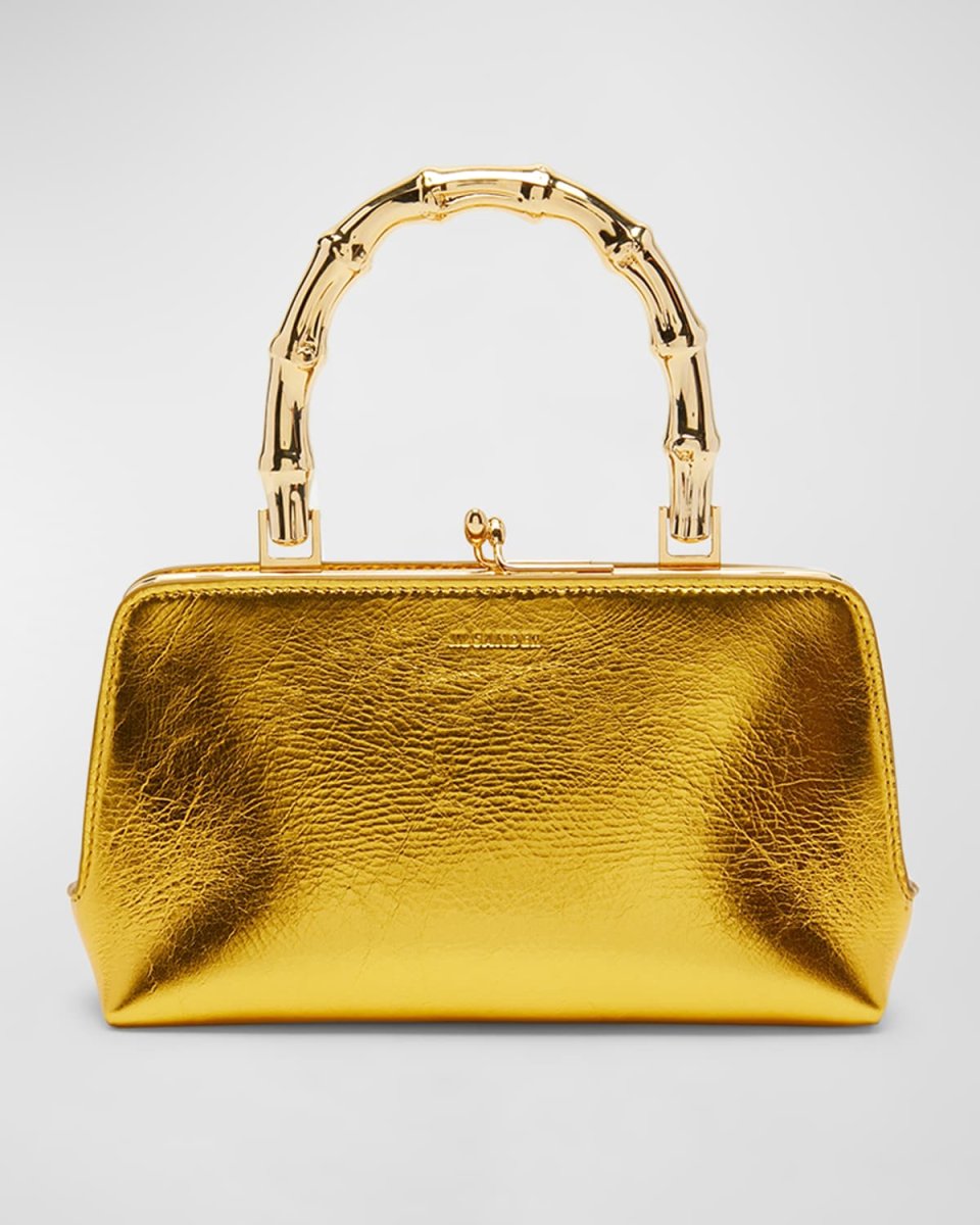 Goji Mini Metallic Leather Top-Handle Bag