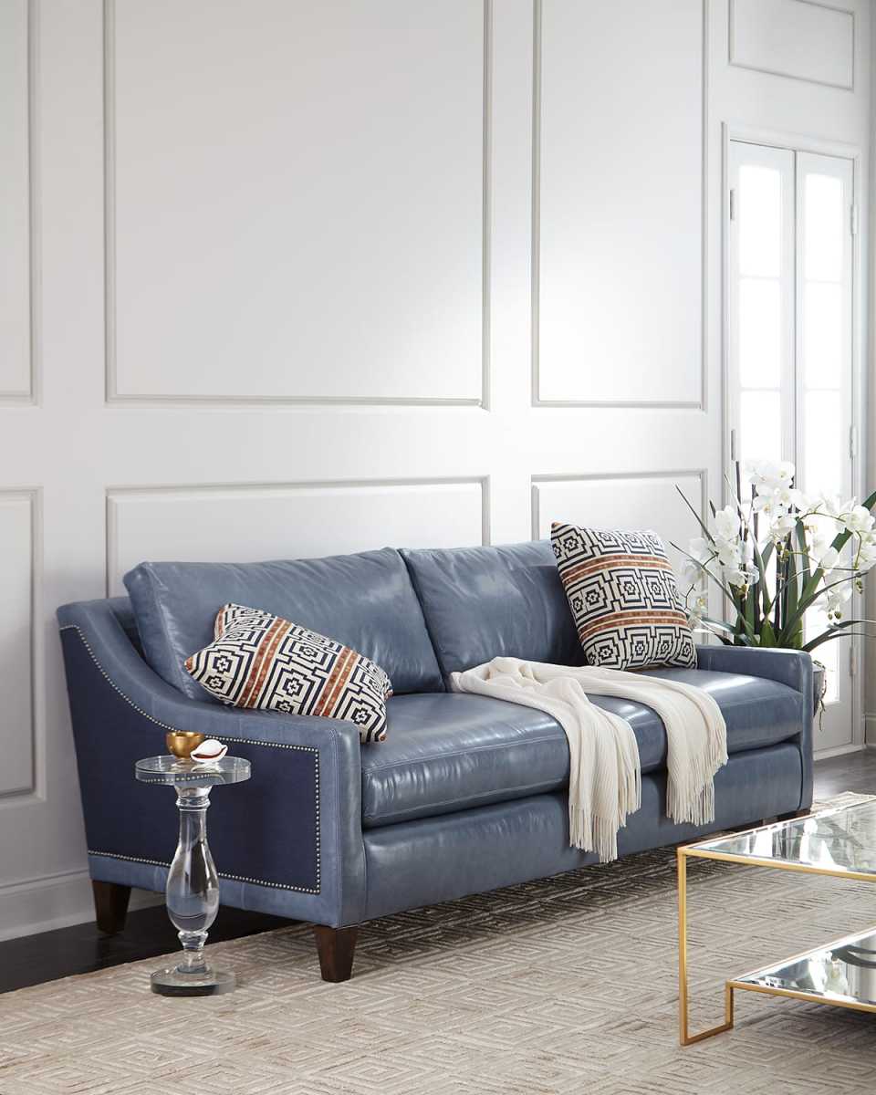 Jaylin Leather Sofa 84"
