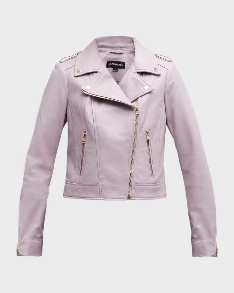 Donna Leather Biker Jacket