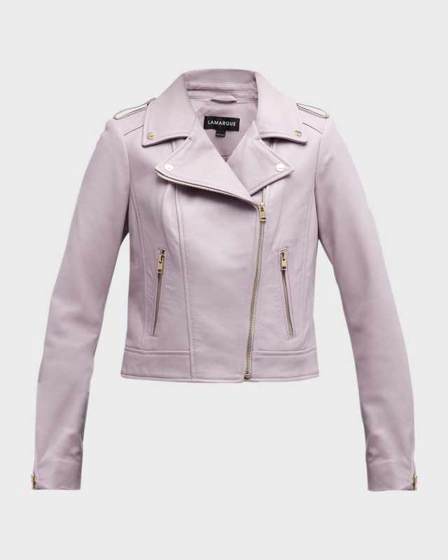 Donna Leather Biker Jacket
