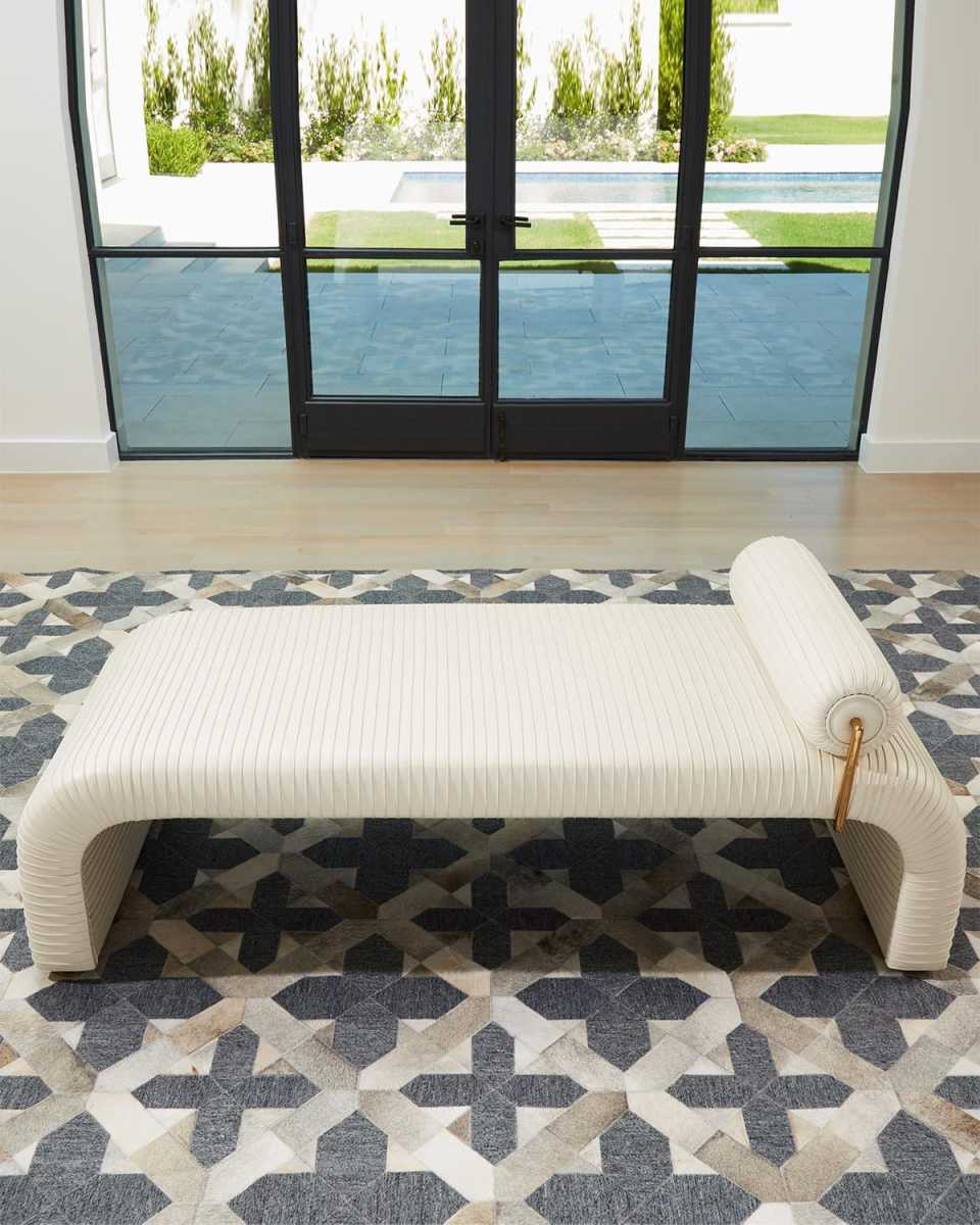 Cade Milk Leather Daybed