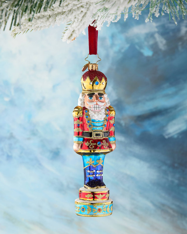 Royal Elegance Nutcracker Christmas Ornament