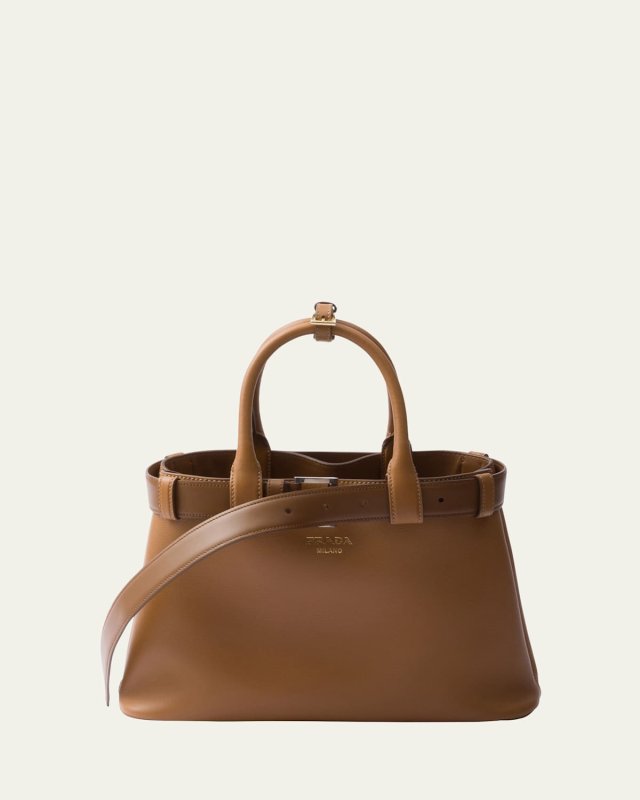 Medium Grain Leather Top-Handle Bag