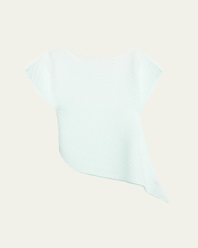 Compound Pleats Asymmetric Top