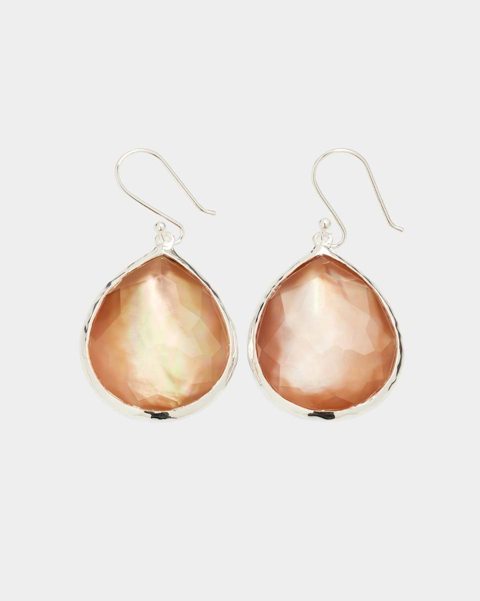 Large Teardrop Earrings in Sterling Silver