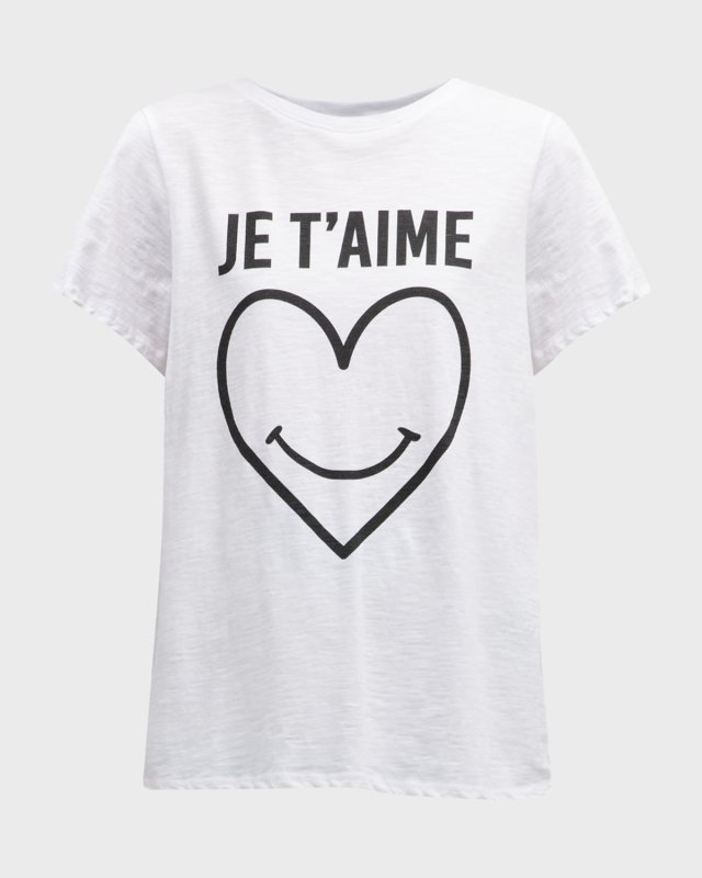 Smiling Heart Cotton Graphic T