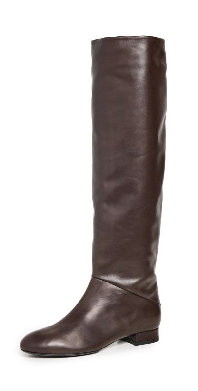 BY FAR Felix Tabac Nappa Leather Boots Tabac
