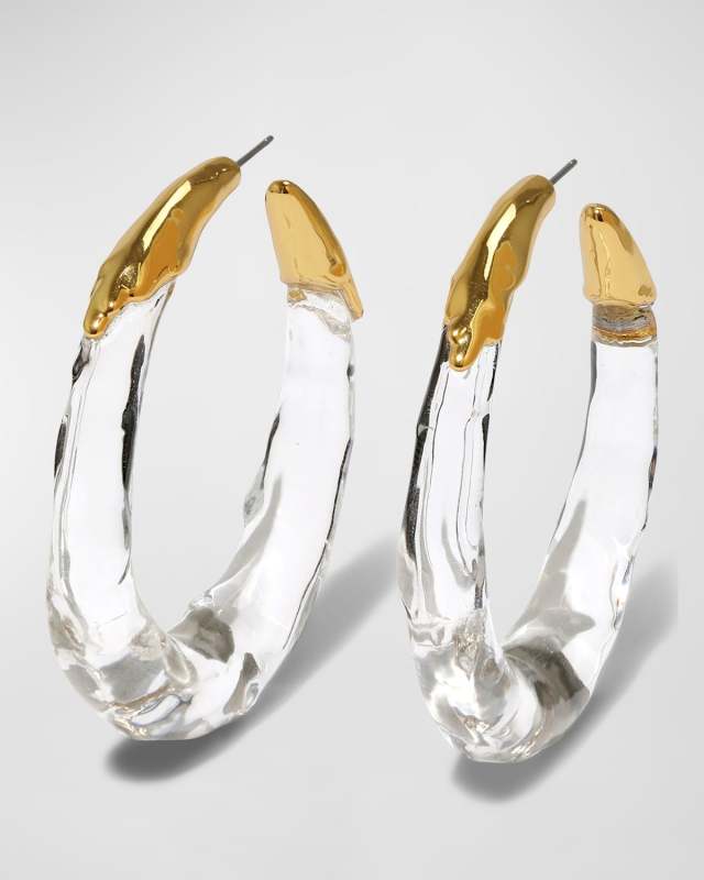 Molten Hoop Earrings