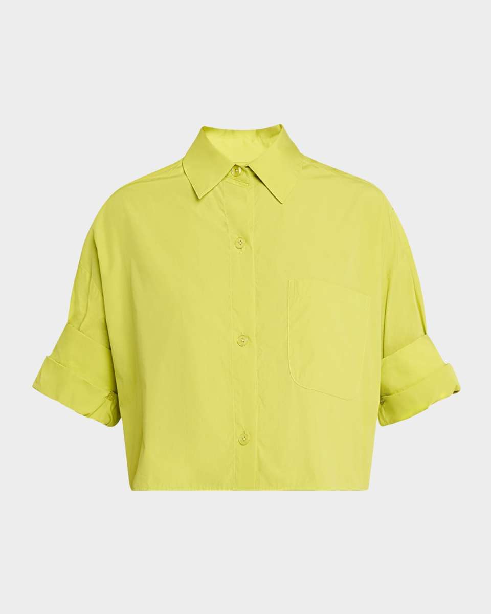 Next Ex Cropped Button-Front Shirt