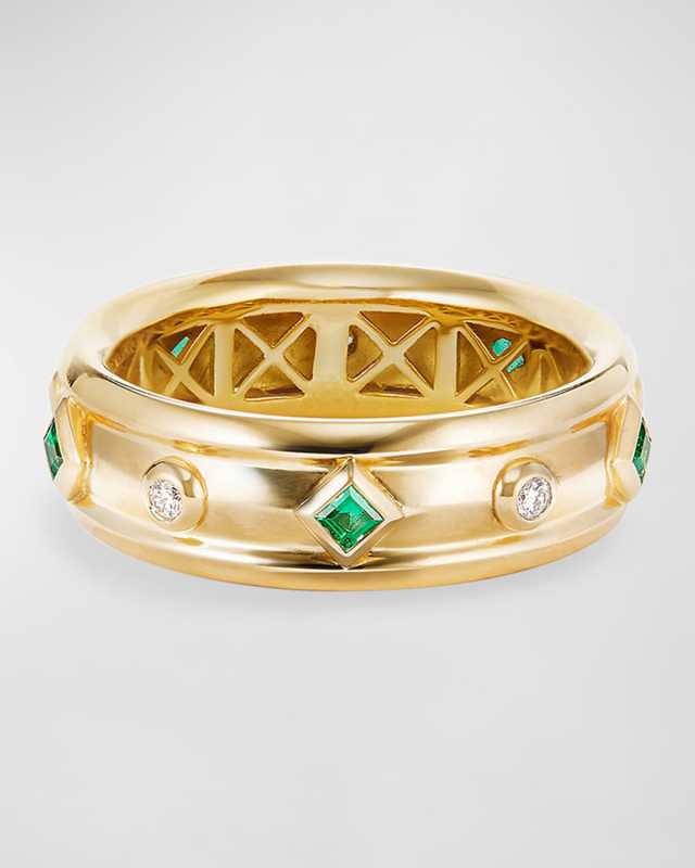 18k Modern Renaissance Ring w/ Diamonds