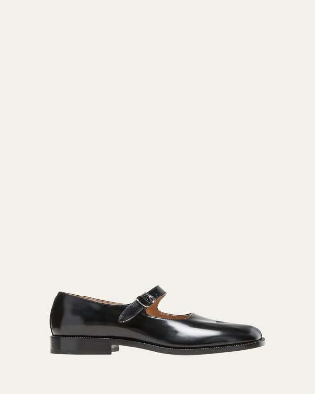 Tabi Leather Mary Jane Ballerina Flats