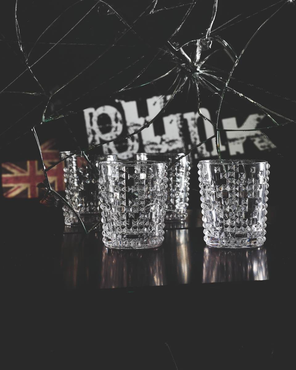 Punk Whiskey Tumblers, Set of 4