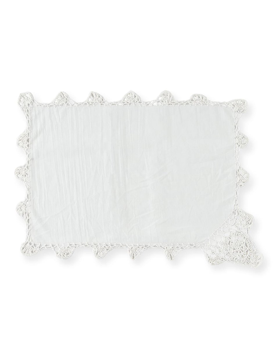 Crochet Edge Placemats, Set of 12