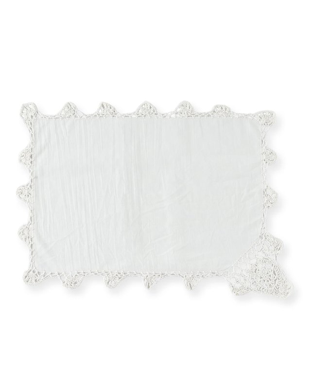 Crochet Edge Placemats, Set of 12