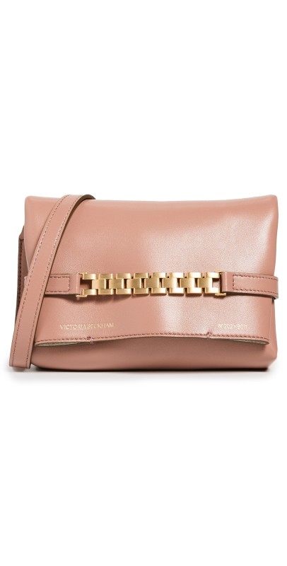 Victoria Beckham Mini Pouch With Long Strap Truffle