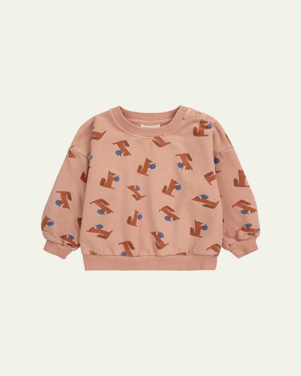 Girl's Hungry Squirrel Sweatshirt, Size 3M-