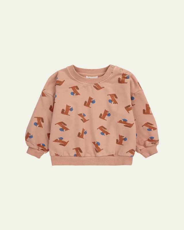 Girl's Hungry Squirrel Sweatshirt, Size 3M-