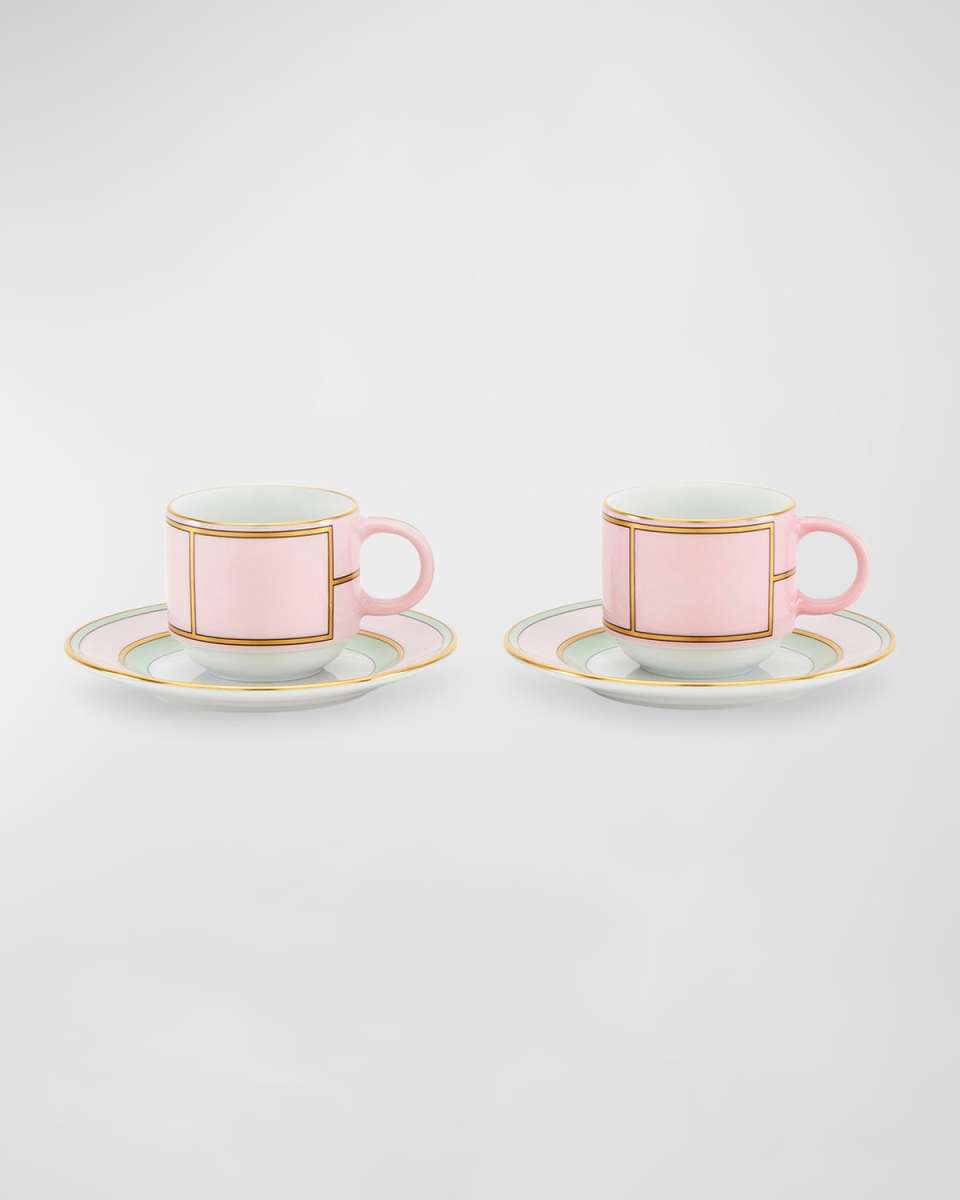 Diva Coffee Set for Two, Rosa