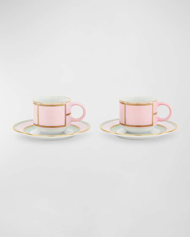 Diva Coffee Set for Two, Rosa