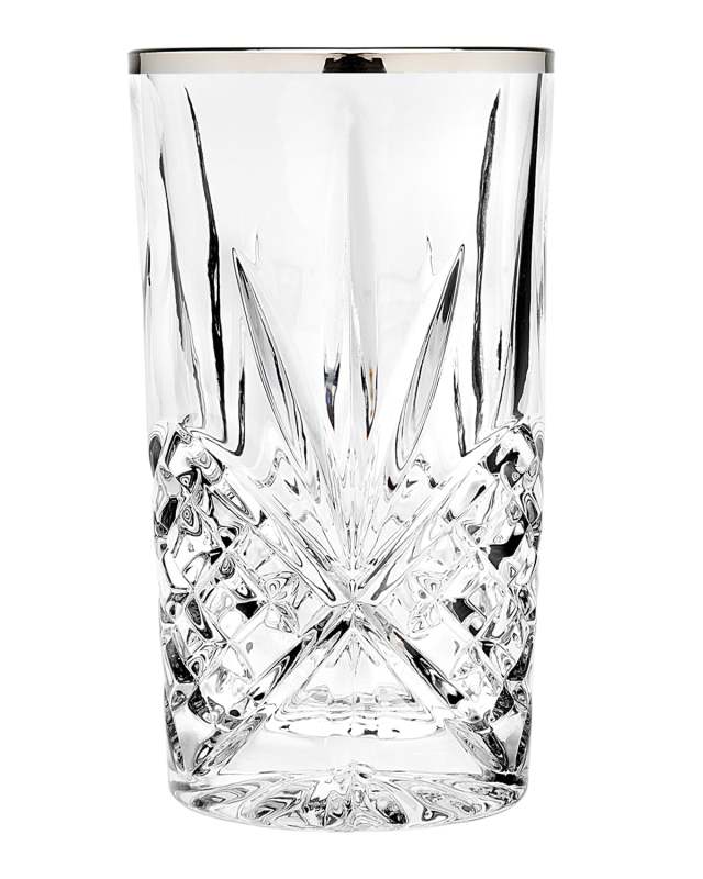 Dublin Platinum Highballs, Set of 4