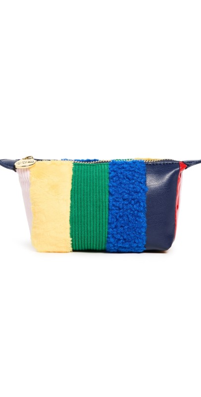 Stoney Clover Lane Pouchette Pouch Paneled Rainbow