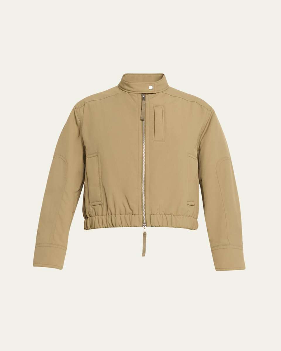 Cropped Bomber Jacket