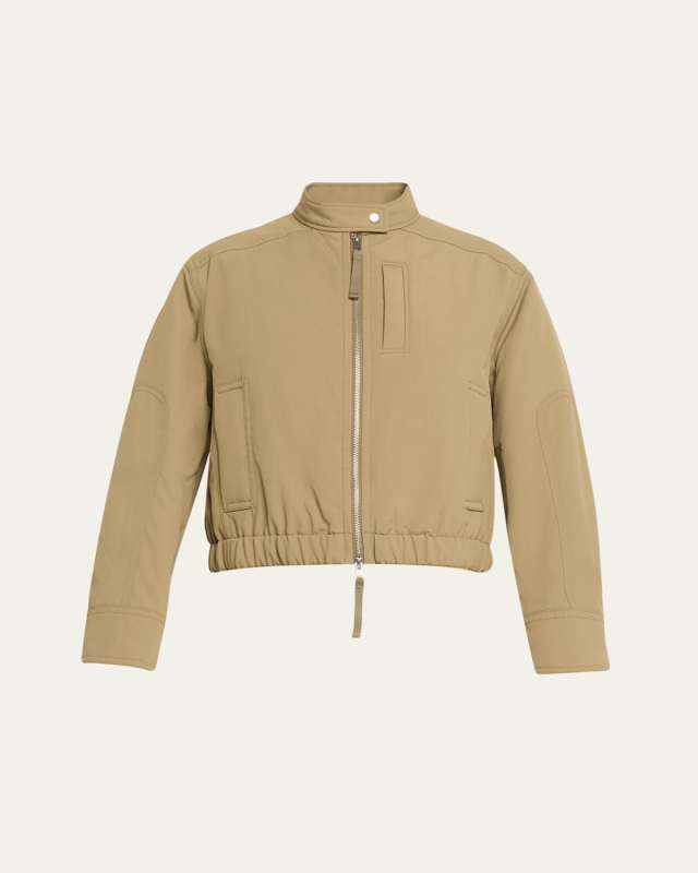 Cropped Bomber Jacket