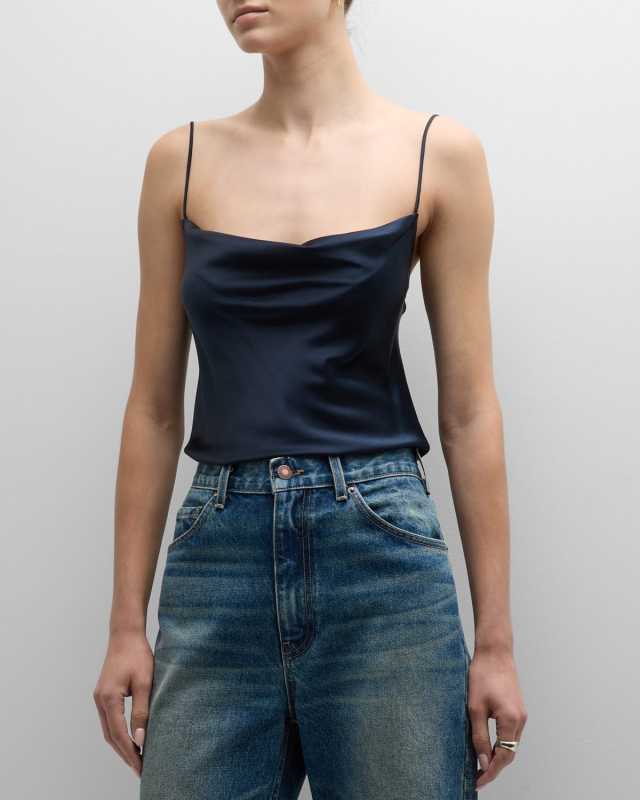 Joris Silk Cowl-Neck Cami