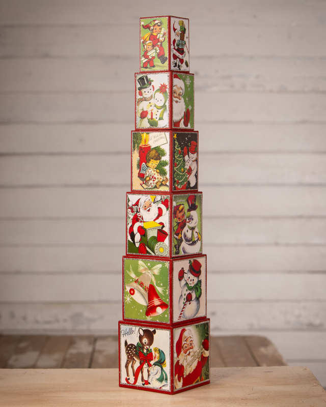 Kitschmas Stacking Blocks S6 Holiday Decor