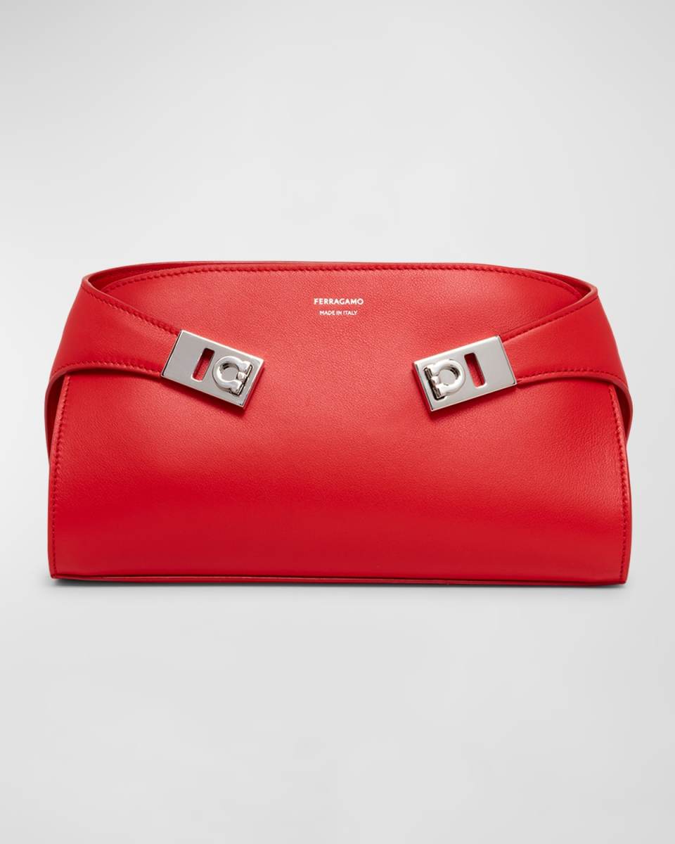 Hug Gancini Leather Shoulder Bag